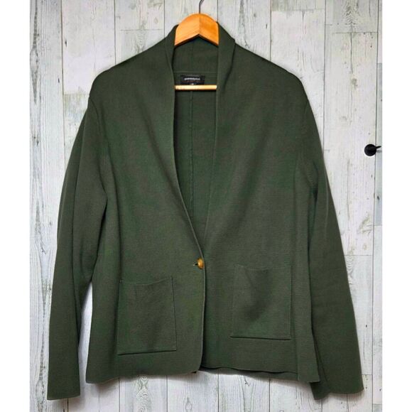 Summersalt One Button Cardigan Blazer Sweater 100% Organic Cotton Sz. 1XL - Picture 3 of 7